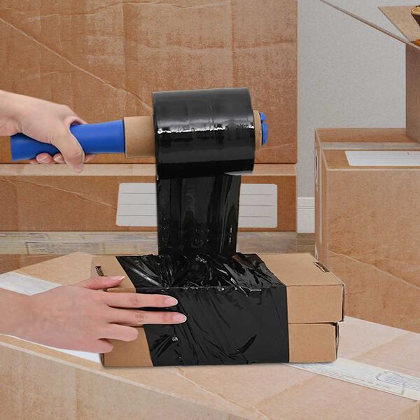 vidaXL teygjufilmur 10 stk Svartar 23 µm 10 cm x 150 m