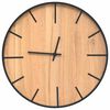 vidaXL Veggklukka Br&uacute;n &Oslash;39 cm J&aacute;rn og Samsettur Vi&eth;ur