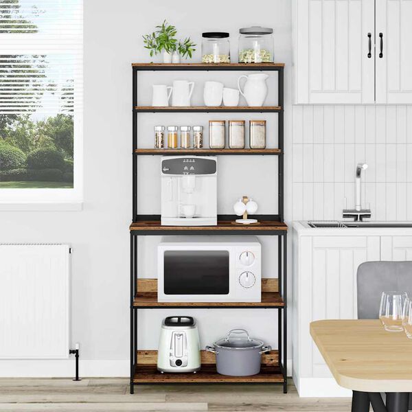 vidaXL Eldh&uacute;s hillu Gamall vi&eth;ur 80 x 40 x 168 cm Samsettur vi&eth;ur