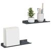 vidaXL Flj&oacute;tandi skrifbor&eth; 2 pcs Antras&iacute;t 30 x 9 x 2,5 cm St&aacute;l