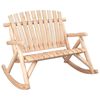 vidaXL 2 s&aelig;ta Gar&eth;agullubekkur 123x96x102 cm Gegnheilt Vi&eth;argreni