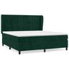 vidaXL H&oacute;lfa&eth; Springr&uacute;m me&eth; D&yacute;nu D&ouml;kkgr&aelig;nt 180x200 cm Flauel
