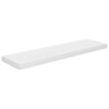 vidaXL Vegghengdar Hillur 2 stk. Háglans Hvítar 90x23,5x3,8 cm MDF