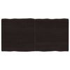 vidaXL Bor&eth;plata D&ouml;kkgr&aacute; 120x60x(2-4) cm Me&eth;h&ouml;ndlu&eth; N&aacute;tt&uacute;rul. Br&uacute;nir