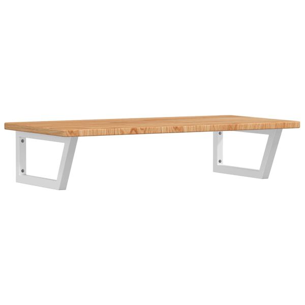 vidaXL Veggfest Handlaugarhilla St&aacute;l og Gegnheil Eik