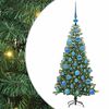 vidaXL J&oacute;latr&eacute; me&eth; 150 LED me&eth; standi Gr&aelig;nn 120 cm PVC