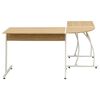 20133 vidaXL Corner Desk L-Shaped Oak