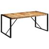 vidaXL Bor&eth;stofubor&eth; 175x90x76 cm Gegnheill Gr&oacute;fur Mang&oacute;vi&eth;ur