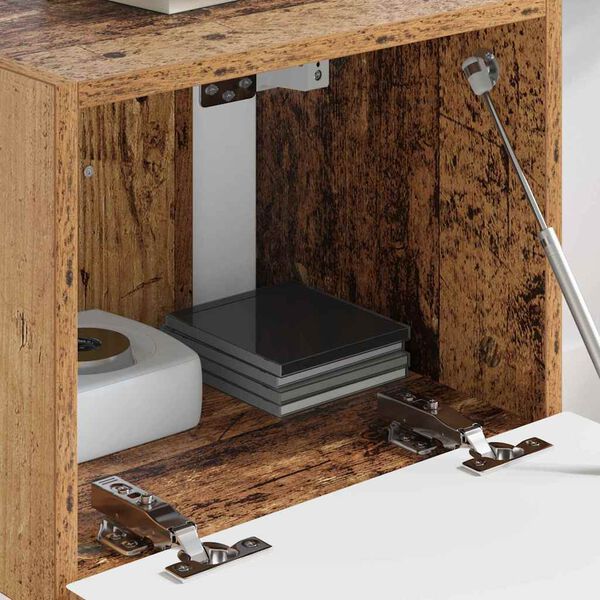 vidaXL Sj&oacute;nvarpsveggsk&aacute;pur Vegghengt Gamall vi&eth;ur 60 x 31 x 29.5 cm