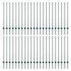 vidaXL Gir&eth;ingarp&oacute;stur 44 pcs Gr&aelig;nn 160 cm St&aacute;l