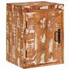 vidaXL N&aacute;ttbor&eth; Br&uacute;nn 35 x 33 x 48 cm Gegnheill endurn&yacute;ttur vi&eth;ur