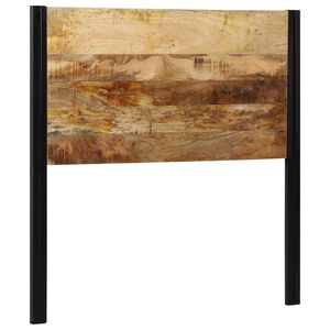 vidaXL Höfuðgafl 100 cm Solid Wood Mangó og járn