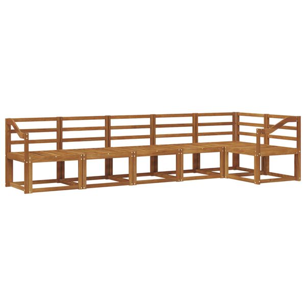 vidaXL &Uacute;ti s&oacute;fasett 6 pcs N&aacute;tt&uacute;rulegur Hrein akas&iacute;utr&eacute;