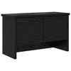 vidaXL Vegghengt fatahengi Svartur Eik 50 x 20 x 30 cm Samsettur vi&eth;ur