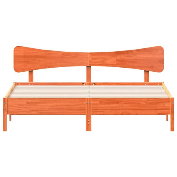 vidaXL R&uacute;mgrind &aacute;n D&yacute;nu 200x200 cm Vaxbr&uacute;n Gegnheil Fura