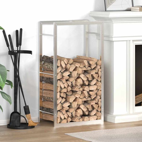 vidaXL Eldivi&eth;argrind 50x28x94 cm Ry&eth;fr&iacute;tt st&aacute;l