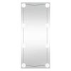 vidaXL Veggspegill me&eth; LED lj&oacute;sum 40x80 cm Glerr&eacute;tthyrningur
