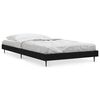 vidaXL R&uacute;mgrind Svartur 100x200 cm Samsettur Vi&eth;ur