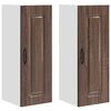 vidaXL Eldh&uacute;s sk&aacute;pur Kalmar 2 pcs Br&uacute;nn eik 30 x 31 x 80 cm