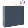 vidaXL Papp&iacute;rspokar 250 stk me&eth; Handf&ouml;ngum Bl&aacute;ir 54x15x49 cm