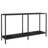 vidaXL Veggbor&eth; Svart 140x35x75,5 cm Hert Gler