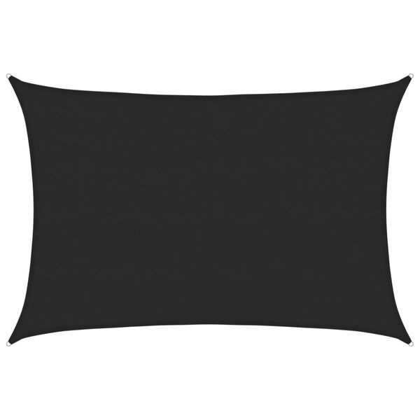 vidaXL Sólskyggni Segl 160 g/m² Svart 5x7 m HDPE