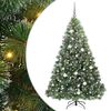 vidaXL Gervi j&oacute;latr&eacute; me&eth; 300 LED me&eth; standi Gr&aelig;nn 180 cm PE og PVC