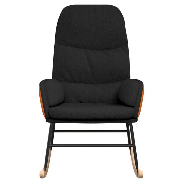 vidaXL Ruggustóll Svart Áklæði