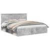 vidaXL Ramsv&iacute;k me&eth; h&ouml;fu&eth;gafl B&eacute;ton 180 x 200 cm Solid furuhikk