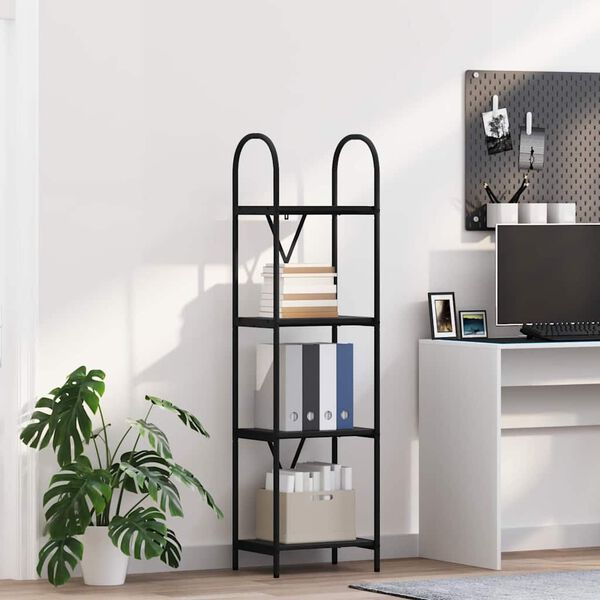 vidaXL Hilla Svartur Eik 40 x 30 x 146 cm Samsettur vi&eth;ur