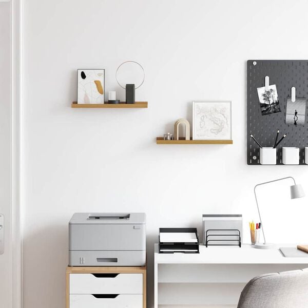 vidaXL Vegghylla 2 pcs Drapplita&eth;ur 40 x 9 x 3 cm Samsettur vi&eth;ur