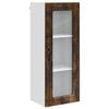 vidaXL Eldh&uacute;s sk&aacute;pur Kalmar Rau&eth;-eik 40 x 31 x 100 cm Samsettur vi&eth;ur
