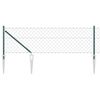 vidaXL Gir&eth;ingarp&oacute;stur Gr&aelig;nn 10 x 0,6 m (60 x 60 mm net) St&aacute;l og PVC