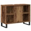 vidaXL Ba&eth;herbergissk&aacute;pur Gamall vi&eth;ur 80 x 33 x 60 cm Samsettur vi&eth;ur