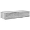 vidaXL vegghilla me&eth; sk&uacute;ffum Gr&aacute; Sonoma 80x33x17 cm Hanna&eth;ur vi&eth;ur