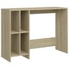 vidaXL Skrifbor&eth; Sonoma Eik 102,5x35x75 cm Samsettur vi&eth;ur