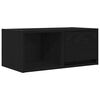 vidaXL Sj&oacute;nvarpssk&aacute;pur Svartir Eik 60x31x25,5cm Samsettur vi&eth;ur