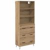 vidaXL H&aacute;bor&eth; me&eth; sk&uacute;ffu 2 pcs Artisan Eik Samsettur vi&eth;ur