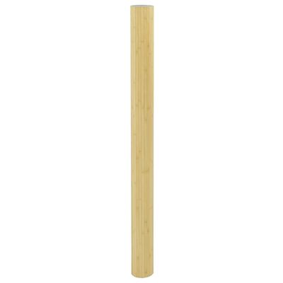 vidaXL Skilrúm Ljós Náttúruleg 165x600 cm Bambus