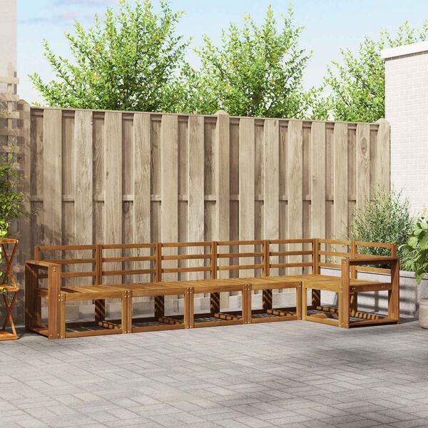 vidaXL &Uacute;ti s&oacute;fasett 6 pcs N&aacute;tt&uacute;rulegur Hrein akas&iacute;utr&eacute;