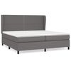 vidaXL H&oacute;lfa&eth; Springr&uacute;m me&eth; D&yacute;nu Gr&aacute;tt 200x200 cm Gervile&eth;ur