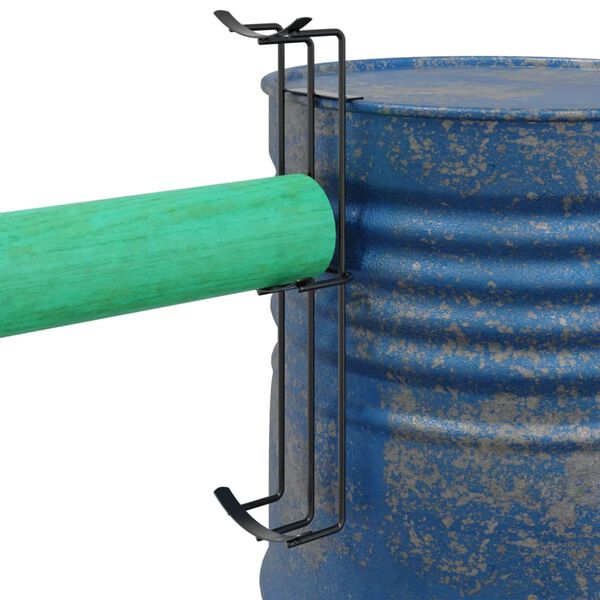 vidaXL Barrel Jump Cups 2 stk Black Steel