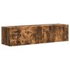 vidaXL Sj&oacute;nvarpsveggsk&aacute;pur Vegghengt 2 pcs Rau&eth;-eik 60 x 31 x 29,5 cm