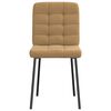 vidaXL bor&eth;stofust&oacute;lar 6 stk Brown Velvet