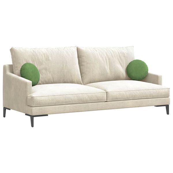 vidaXL Setjp&uacute;&eth;ar 2 pcs L&eacute;tt gr&aelig;nn &Oslash; 40 x 13 cm Flauel