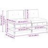 vidaXL Gar&eth;asofa Mi&eth;ja Mass&iacute;ft furuvi&eth; VaxBr&uacute;nn