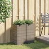 vidaXL Gr&oacute;&eth;urker Gr&aacute;tt 2 stk 30x30x60 cm P&oacute;l&yacute;rattan