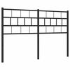 vidaXL Skiptanlegt R&uacute;mgafl &uacute;r M&aacute;lmi Svartur 150 cm