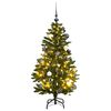 vidaXL Gervi Lamir J&oacute;latr&eacute; me&eth; 150 LED og J&oacute;lak&uacute;lusetti 120 cm