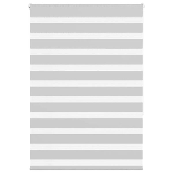 vidaXL Zebra Gard&iacute;na Lj&oacute;sgr&aacute; 95x150 cm Efni Breidd 90,9 cm P&oacute;l&yacute;ester